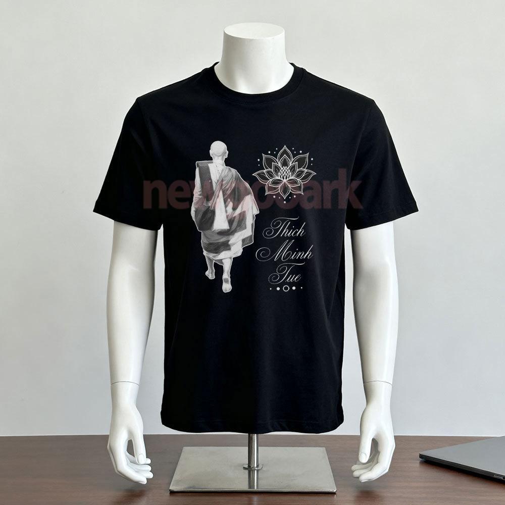 

Thich Minh Tue TShirt Inspirational Buddhist Monk Lotus Woman Man Graphic T Shirts Casual Cotton Shortsleev Ropa De Hombre 4XL