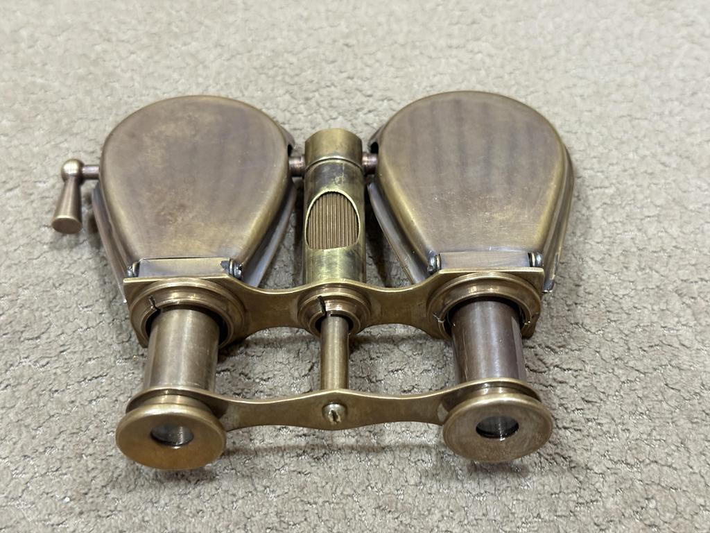 Handmade Antique Brass Maritime Binocular – Vintage Nautical Spyglass, Royal Navy London 1917 Replica, Collector Gift