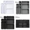 Modern Plastic Desk Drawer Organizer With Dividers For Office And Bathroom Storage