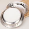 Pure Titanium Circular Dinner Plate,Silver Heat-Resistant Home Fruit Plate 20 cm Dinner Dishes Grill Tray Tableware,Kitchenware