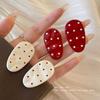 Korean Japanese Style Polka Dot Water Drop Hair Bang Clips, Cute Versatile Ins Sweet Hair Accessories Women Daily Headwear