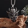 Retro Domineering Ouroboros Wrapped Around The Tree of Life Pendant Necklace Men's Personalized Punk Cool Casual Jewelry Gift