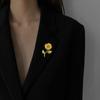 The Sunflower Brooch with Elegant Enamel Corsages Won The Championship in One Fell Swoop