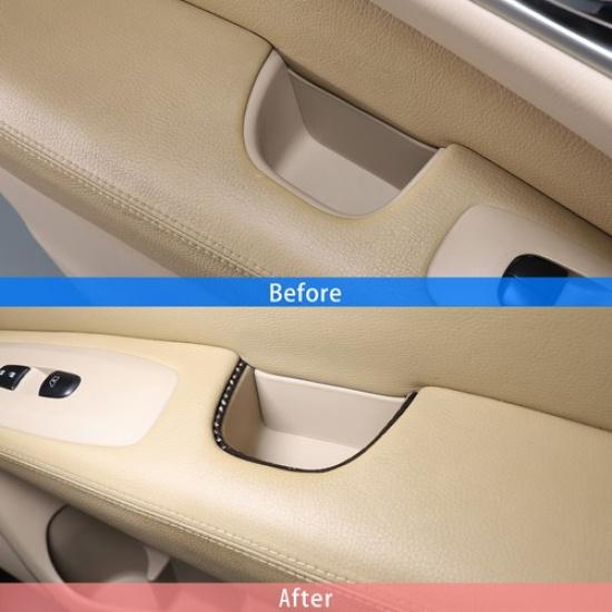 Soft Carbon fiber Door Storage Box Trim Sticker For Nissan Pathfinder 13-18