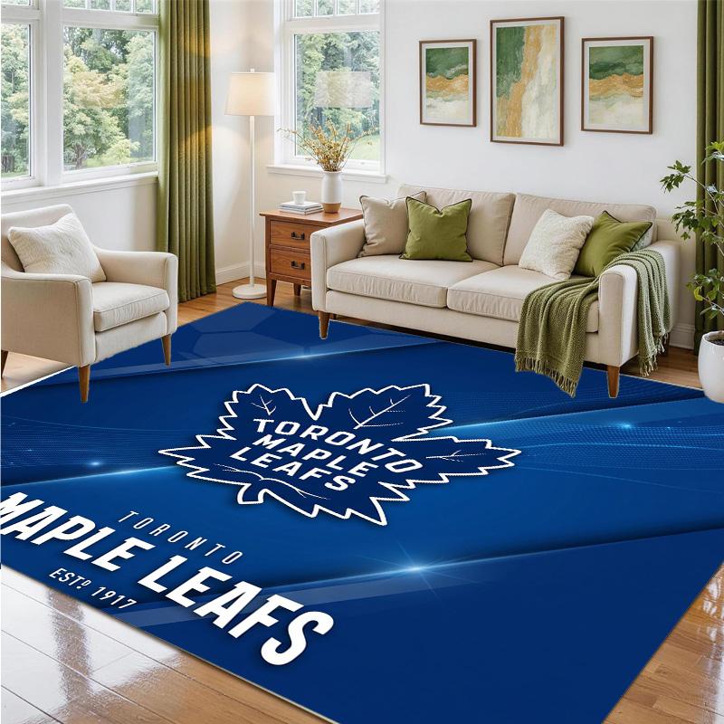 Toronto Maple Leafs Design Kristalfluweel Tapijt Zacht Decoratief Mat voor Slaapkamer Entree