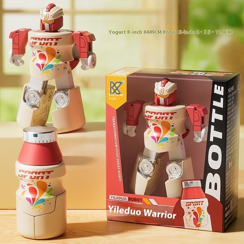 

1 шт. Двойная форма Трансформирующийся робот Игрушка Симуляция Мороженое Бургер Игровой домик Трансформирующийся Мех Модель Игрушки Детский подарок-сюрприз