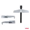 Two-arm puller for bearings, pulleys, gears and flywheels AMIO-04753