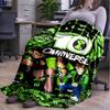Cosmic Guardian Ben 10 Cartoon Print blanket Flannel Blanket Soft Cozy Plush Throw for Sofa Bed Lightweight Home Decoration