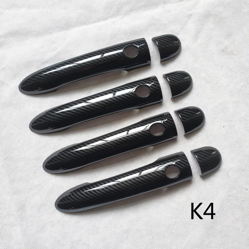 Door Handle Cover Trim Plastic Imitation Carbon Fiber for Renault Scenic 2 Ii MK2 Car Styling Accessories