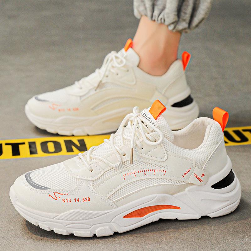 

Модная мужская обувь 2024 Модная новая противоскользящая дышащая износостойкая повседневная обувь уличная обувь для бега спортивная обувь Zapatillas 44 оранжевый