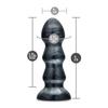 Bouchon anal - Black Jack - Jet Black - 7 pouces - PVC - Flexible