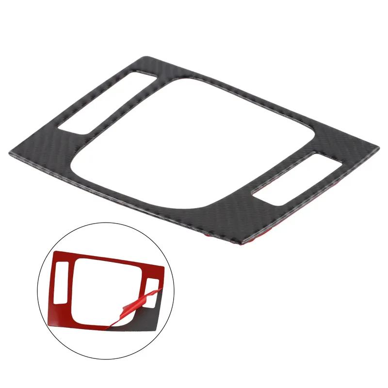 For BMW M3 E46 1998-2005 Center Console Shift Boot Frame Trim, Carbon Fiber Style Sporty Upgrade Anti-Scratch Trim Durable Decor