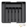 Cutlery Drawer Organiser Expandable Kitchen Drawer Storage Organiser Adjustable Cutlery Tray for Forks, Knives