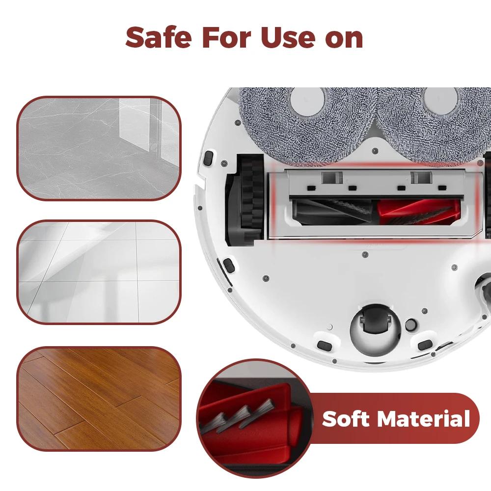Main Side Brush Filter Mop Pad Dust Bags for Roborock Qrevo C/Curv/CurvC/Edge/EdgeC/1AE/S1V/1AI Vacuum Cleaner Replacement Parts