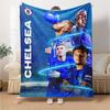 Chelsea Fc Football Player Blanket Soft & Cozy Great for Livingroom Bedding Office Four Seasons Multipurpose Stylish Decor
