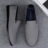 Fashion Classic Summer Male Loafers Fashion Mens Outdoor Leather Casual Shoes Slip On Flats Soft Moccasins Lightweight Slip On Footwear