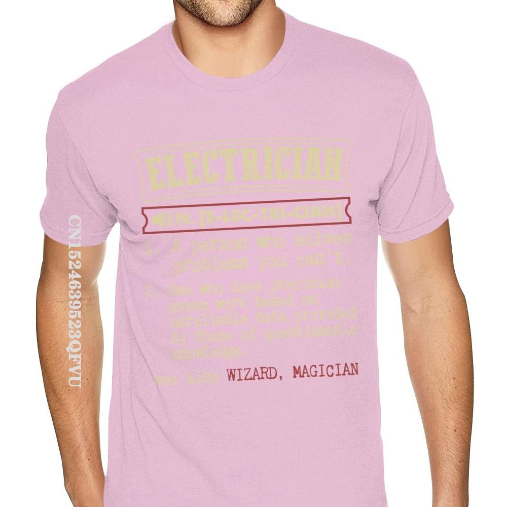 Senaste Elektriker Rolig Ordbok Term T-shirt Anpassad Oversized Anime T-shirt Män Jul Män Kvinnor Svart T-shirt