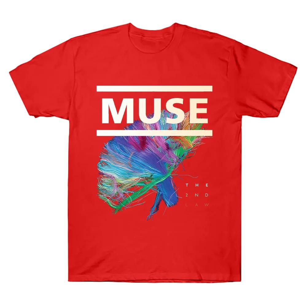 

Футболка Muse The 2nd Law Рок-гурт Muse Високоякісний бавовняний одяг Унісекс Вуличний стиль Оверсайз Топи Літо Готичний вуличний одяг XXXL червоний