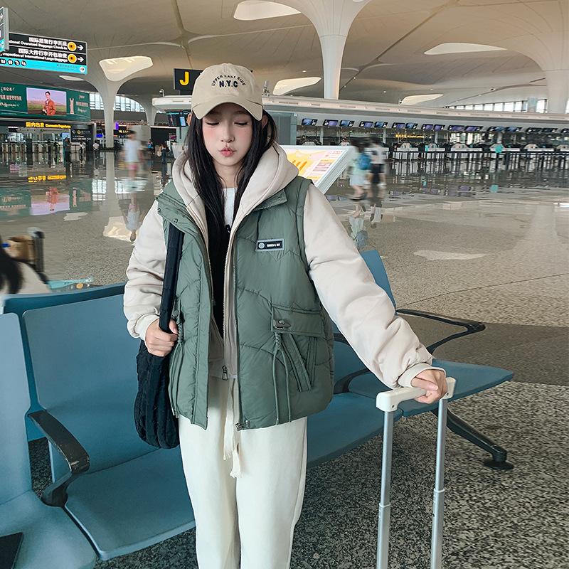 

Пуховик из хлопка Новый Поддельный Двухпредметный Короткий Зимний Корейский Стиль Модный Свободный Хлопковый Пиджак Утолщенное Хлопковое Пальто Женский Пиджак XXL