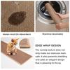 1/5PCS Durable Imitation Linen Stair Treads Non-Slip Water Absorption Floor Mat Noiseproof Washable Home Steps Protective Mat Pe