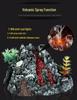 Volcano Eruption Simulation Toy with Sound, Light, and Dinosaur Ornaments - Cognitive Gift for Boys