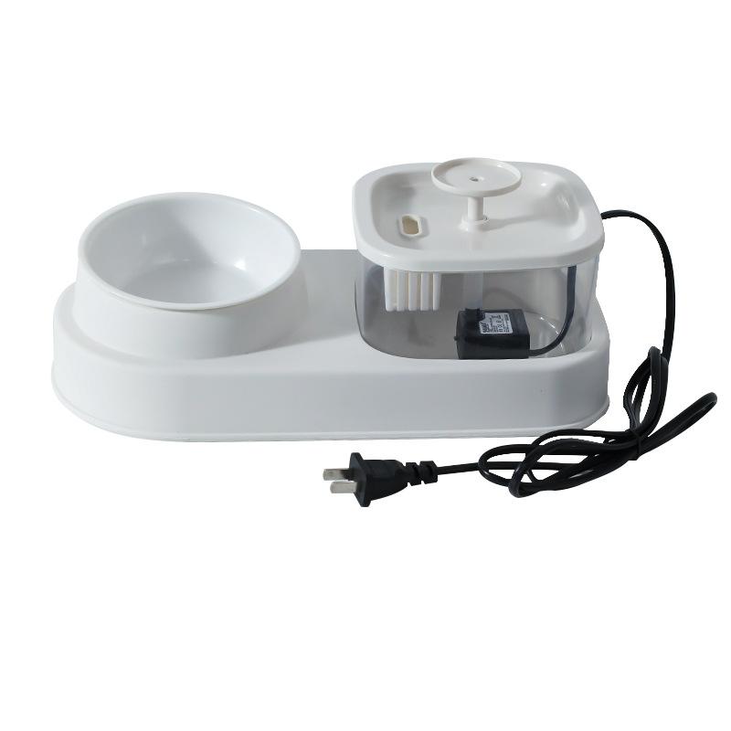 

Миска для кошек, автоматическая кормушка, миска для корма собак с фонтанчиком для воды, двойная миска для кошачьих поилок, противоскользящие двойные миски для собак