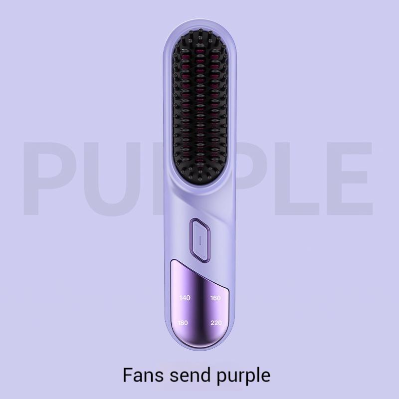 Electric Cordless 4-Speed Temperature Control Portable USB Multiple Colors New Hair Brushes Hair Straightener