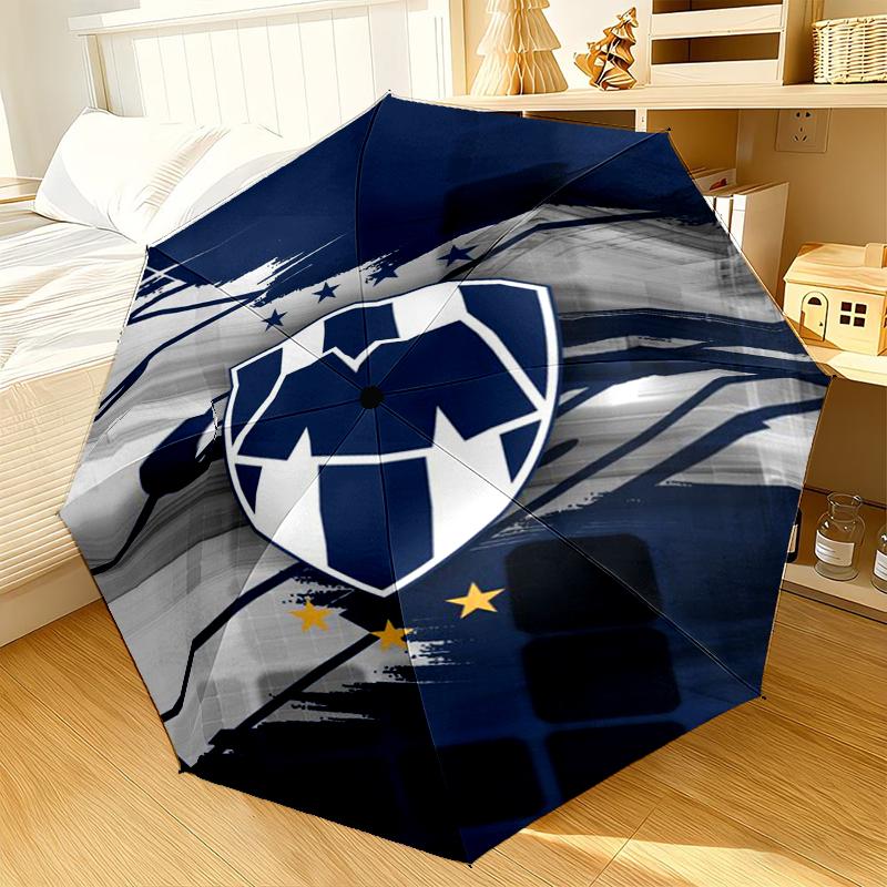 Football Club Emblem Umbrella 8-Frame for Travel, camping, Casual Lightweight Portable Umbrella, Essential for every family Holidays Gift