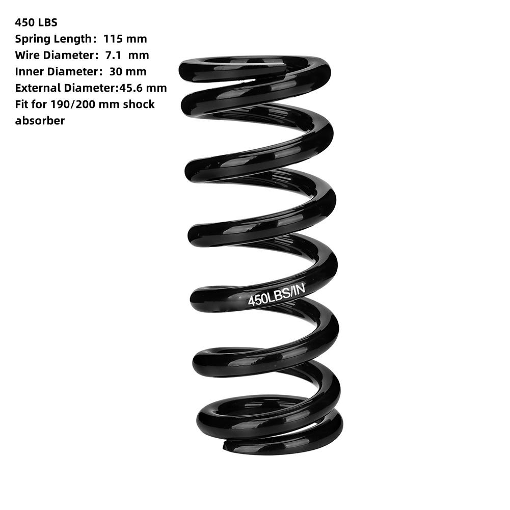 

For Mountain Biking Spring Substitute SWI200 Spring Steels Black Color High-Quality Spring KS 291R/260 Shock Absorption 450LBS for 190percen