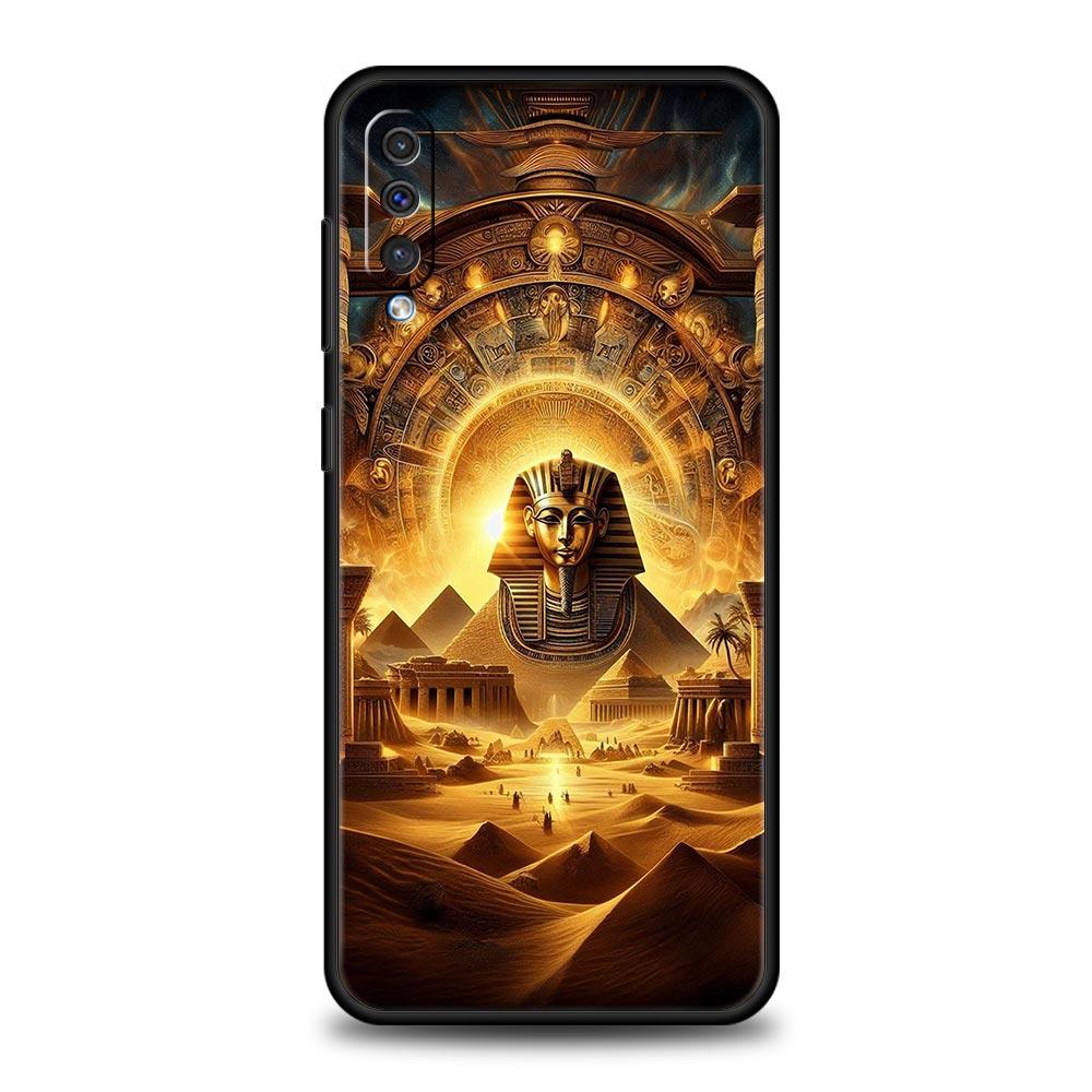 Ancient Egypt Egyptian God Case For Samsung A56 A36 A26 A24 A12 A14 A16 A50 A70 A20E A22 A40 A34 A54 A42 A52 5G A04s A06 Cover