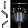4 In 1 Car Charger 120W Super Fast Charging PD 3.0 with LED Display Cable  Power Adapter for IPhone 16 15 14 13 Pro Xiaomi Samsung