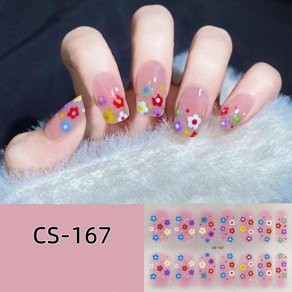 CS voděodolný nepečlivý gelový lak na nehty film vše nalepit japonský a korejský vítr malá červená kniha stejný film na nehty papír film na nehty papír