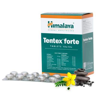 Compresse ayurvediche Tentex Forte per uomini | 10 compresse | Supporto per vitalità e resistenza