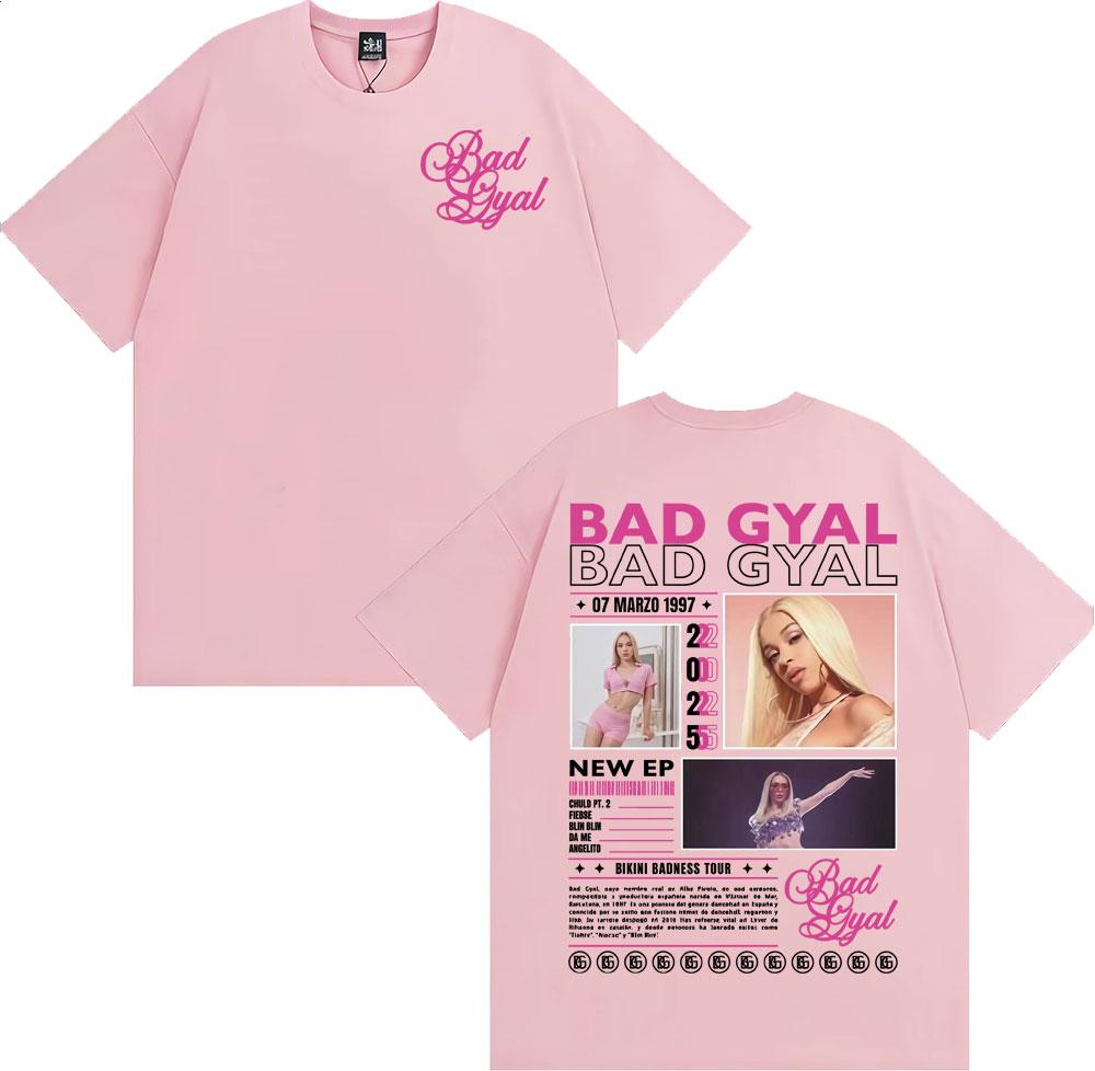 Bad Gyal Bikini Badness Tour 2025 Graphic T-shirts Men Women Fashion Aesthetic Short Sleeve T Shirts Comfort 100% Cotton T Shirt