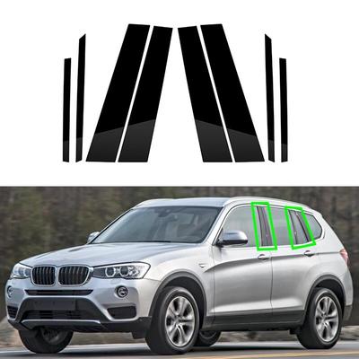 Car Pillar Posts Window Trim Cover BC Column Sticker for BMW X3 F25 2011 2012 2013 2014 2015 2016 2017 Auto Exterior Accessories