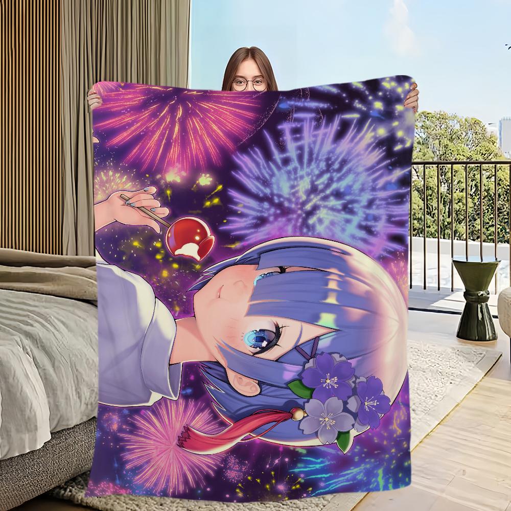Re Zero Rem Printed comfortable and soft sofa, living room bed, bedroom blanket suitable for travel and gifts