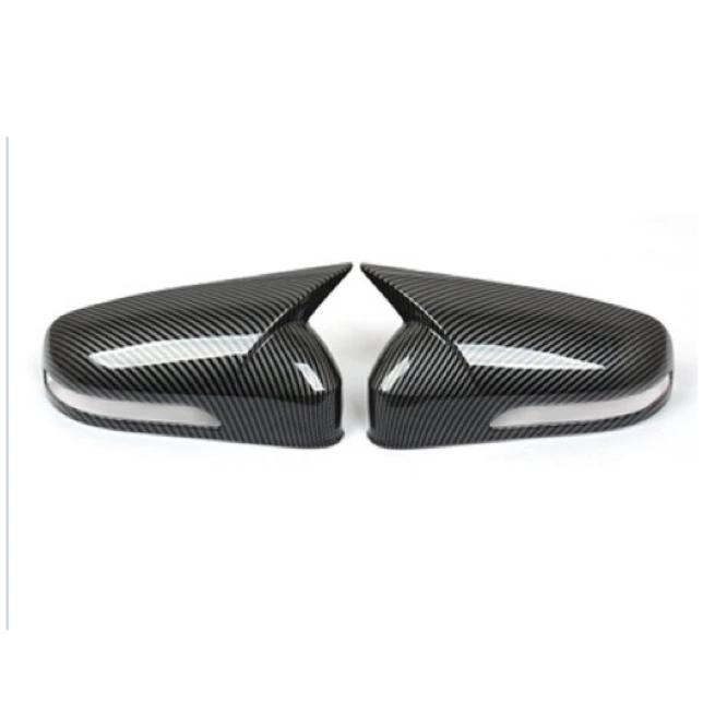 Car Decoration Door Mirror Cover For Chery Tiggo 8 Pro MAX 2018- Carbon Fiber Glossy Black Rearview Accessories