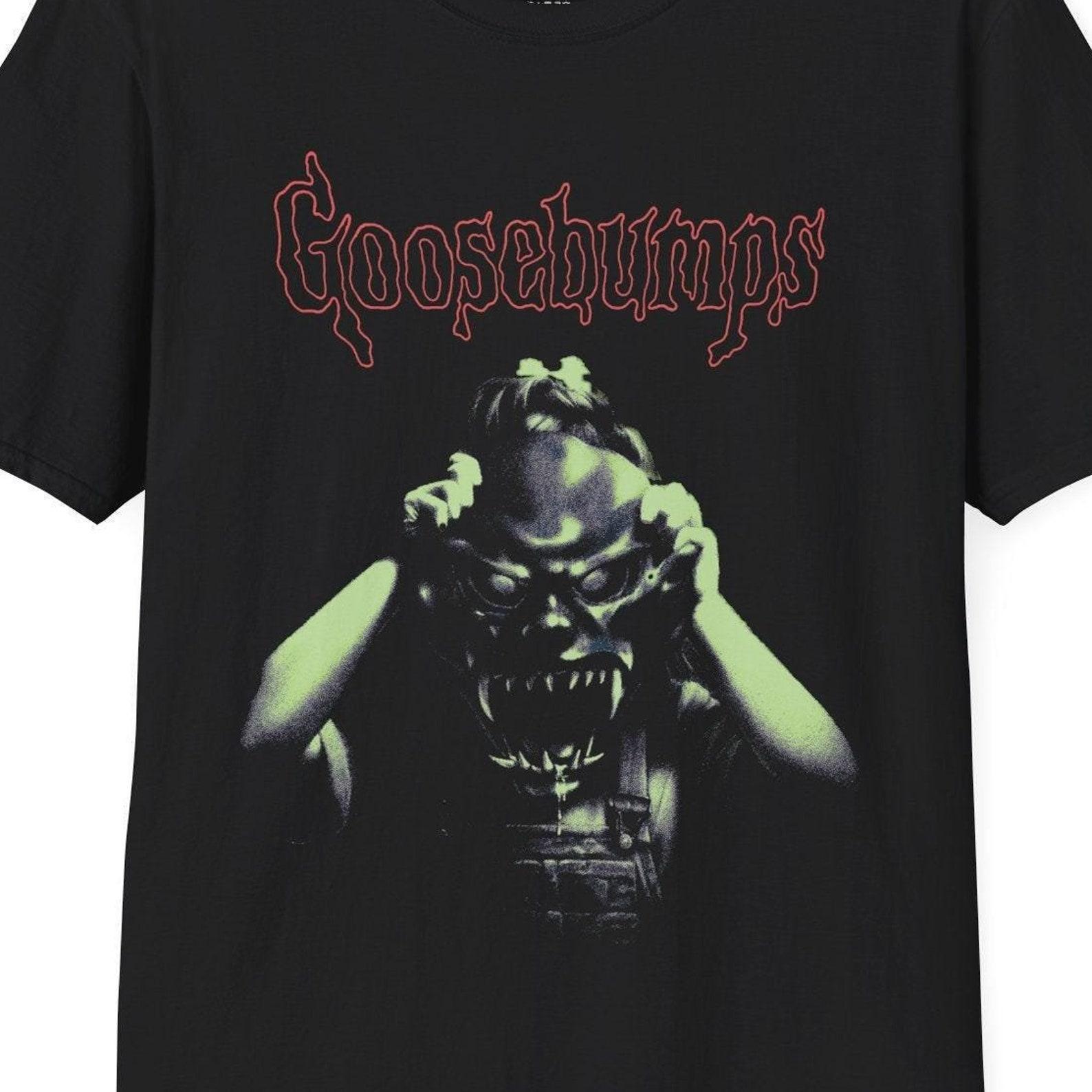 Goosebumps Horror Shirt – 90s Retro Monster Graphic Tee 4XL