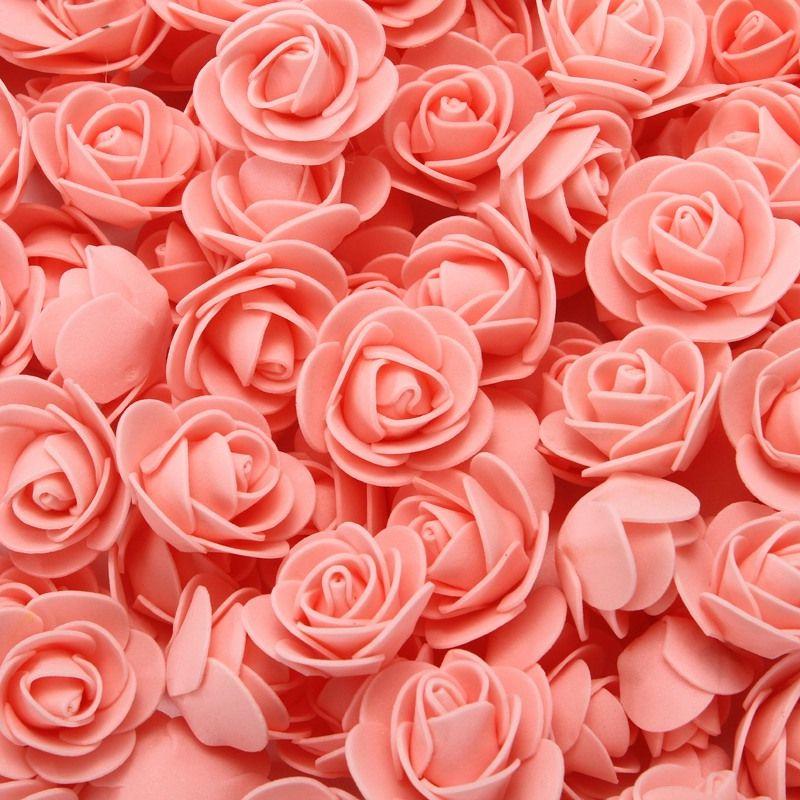 Artificial Flower Head Foam Teddy Bear Hot Sale Rose Mold DIY Gift Box Wedding Valentine's Day Festival Party Wreath Centerpiece