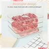 Meat Container with Sealing Lid Date Recording Meat Fridge Storage Container Clear Bacon Container Stackable Cheese Container