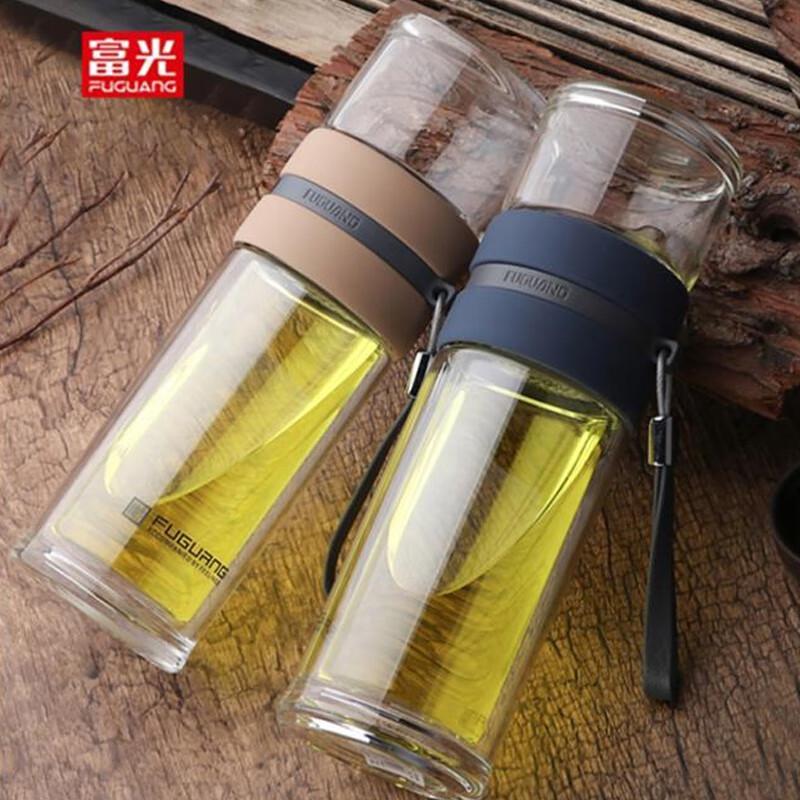 FUGUANG G1609 290ml Double-Layer Glass Tea Infuser Cup