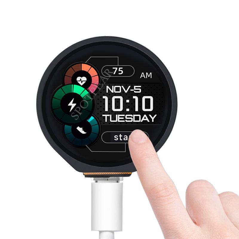 Placă de dezvoltare ESP32-S3 cu ecran tactil circular de 1,28 inch, cu accelerometru și giroscop.