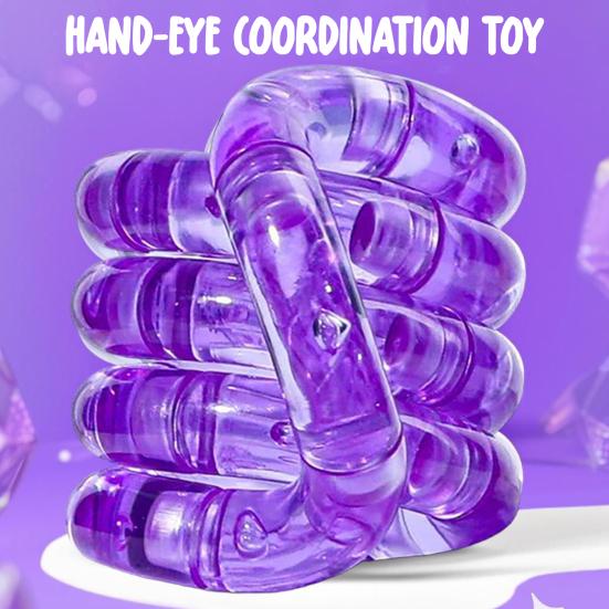 Stressabbau-Spielzeug Konzentrationstrainingswerkzeug Fokus Hand-Auge-Koordination Flexibles Verdrehdesign Mehrteiliges Gelenk Fidget Tragbar Dekompression