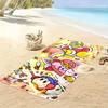 Kirby Pink Spirit Print Beach Towel, Large Soft Quick Dry Towel for Beach Camping Swimming