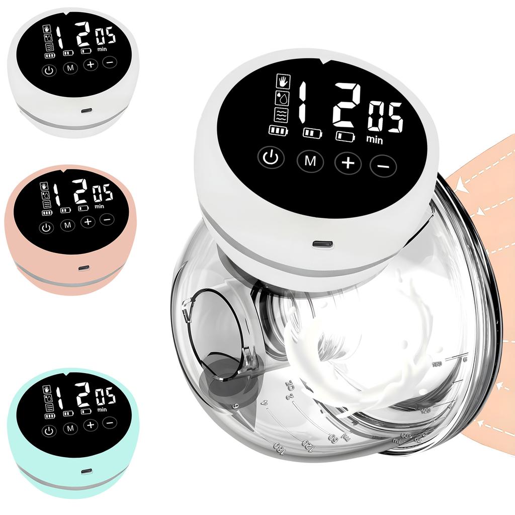 Wearable Electric Breast Pump -Rechargeable Hands-Free Milk Extractor for Baby Feeding, Automatic Milking Pump for Breastfeeding