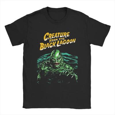 Herren T-Shirts Creature From The Black Lagoon Kreative Reine Baumwolle T-Shirts Kurzarm Unisex T-Shirt