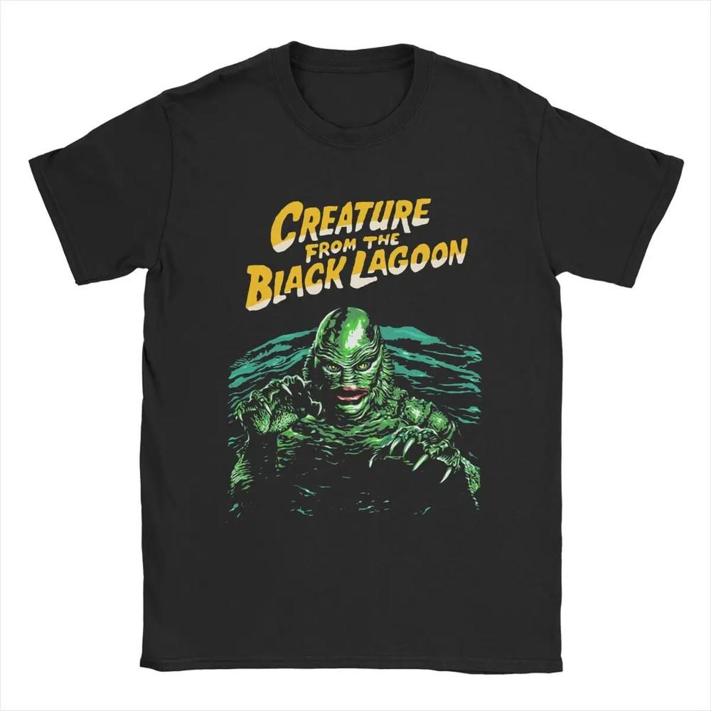 

Men T-Shirts Creature From The Black Lagoon Creative Pure Cotton Tees Short Slee Unisex T-Shirt M