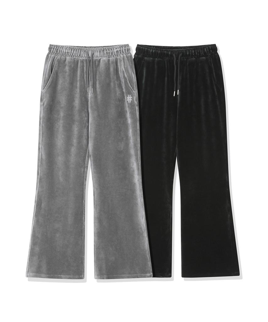 Vintril Women'S Velour Bootcut Sweatpants (Black)