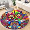 1PC Mario Bros Office Round Area Rug, Indoor Mat Suitable For Office, Under Office Chairs Bedroom Living Room Home Decor DT1212048
