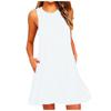 Fashion Sleeveless Pocket Vest Dress Women'S Wear